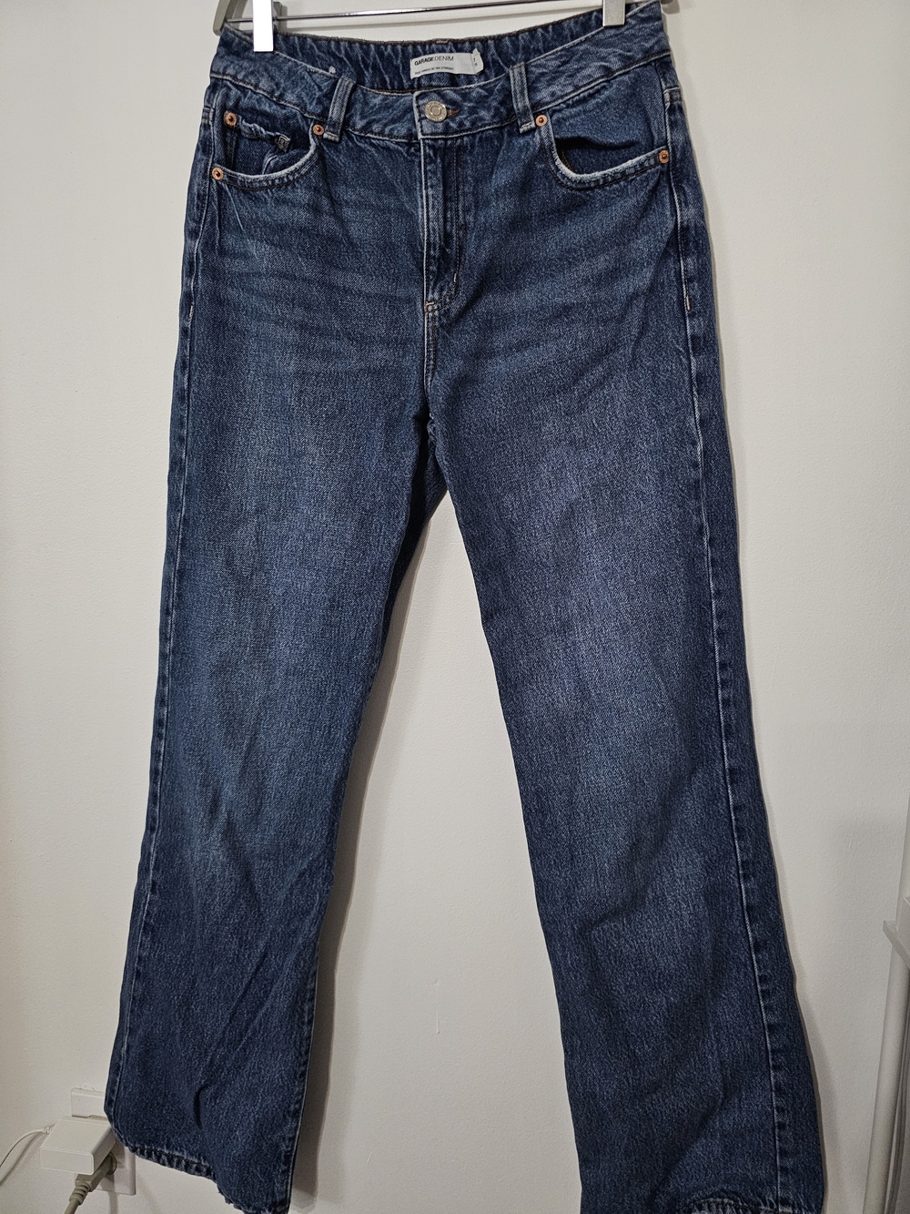 Garage Denim Straight Leg Jeans - Blue - Picture 2 of 4